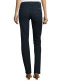 Kimmie Straight-Leg Jeans, Blue Black River