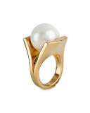 Gold-Plated Pinball Ring, Size 7