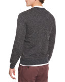 Leather Asymmetrical-Zip Moto Jacket, Chestnut