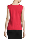 Scoop-Neck Tank, Red 