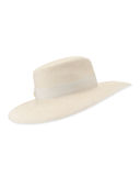 Daphne Woven Boater Hat