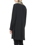 Washable Silk Long-Sleeve Dress 