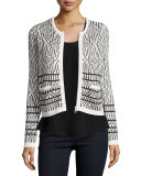 Jacolyn Tile Jacquard Tweed Jacket