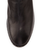 Willow Studded Leather Ankle Boot, Black