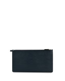 Fusion Logo-Graphic Leather Pouch, Navy