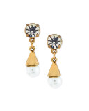 Lustre Glass-Pearl Earrings