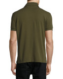 Short-Sleeve Polo Shirt, Olive