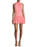 Carlita Halter-Neck Mini Dress