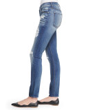 The Ankle Skinny-Fit Destroyed Jeans