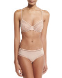 Jazztime Lace-Trim Briefs, Nude