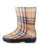 Check Rain Boot, Youth 
