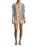 Brasilia Printed Tunic Coverup, Multicolor