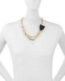 Crystal Panther Multi-Strand Necklace