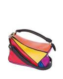 Puzzle Small Colorblock Satchel Bag