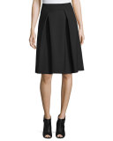 Double-Faced Box-Pleated Party Skirt