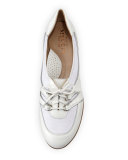 Bonnie Stretch Patent Sneaker, White
