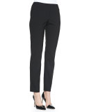 Jillian Straight-Leg Pants, Black 