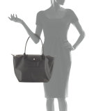 Le Pliage Neo Large Nylon Shoulder Tote Bag, Gray