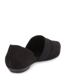Flute Pointed-Toe d'Orsay Flat, Black