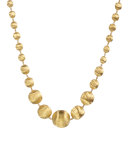 18K Gold Africa Necklace, 17"