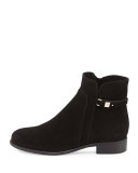 Sicilia Buckle Ankle Boot, Black
