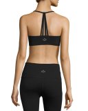Converging Straps Sports Bra, Jet