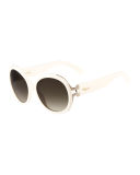 Gancio Oversize Round Sunglasses