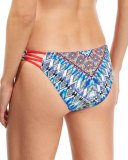 Dream Printed Strappy-Side Swim Bottom