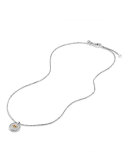 Petite Pavé Diamond Heart Pendant Necklace