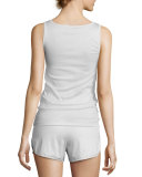 Sea Island High-Neck Lounge Tank, Light Blue