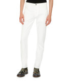 Slim-Fit Denim Jeans, White