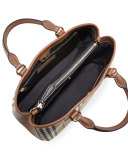Ballingdon Medium House Check Tote Bag, Honey/Tan