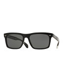 Brodsky 55 VFX+ Polarized Sunglasses, Black