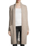 The Long Slash Pocket Cardigan, Camel