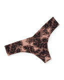 Printed Microfiber Thong