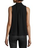 Karmela Embellished High-Neck Top