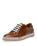 Playtime Leather Sneaker, Brown 