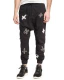 Shades of Gray Jogger Pants, Black