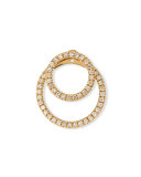 Pavé Diamond Double-Circle Jacket Earrings