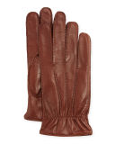3-Point Napa Leather Gloves w/Cashmere Lining