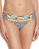 Brasilia Shirred-Side Hipster Swim Bottom