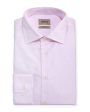 Modern-Fit Micro-Pattern Dress Shirt, Light Pink