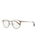 Wildman Round Fashion Glasses, Gold
