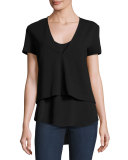 Zadeia Fixture Short-Sleeve Top