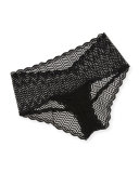 Sweet Treats Mesh Cheeky Hotpants, Black