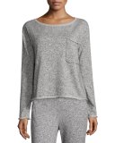 Sparkle Pullover Sweatshirt, Gray