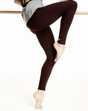Paneled Mid-Rise Leggings, Raisin
