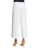 Easy Wide-Leg Ankle Pants