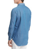 Andre Denim Button-Down Shirt