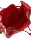 Rockstud Large Leather Bucket Bag